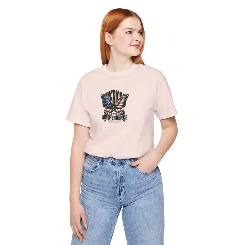 Unisex Jersey Fit Patriotic Tee - 4th of July - DipaliZ
