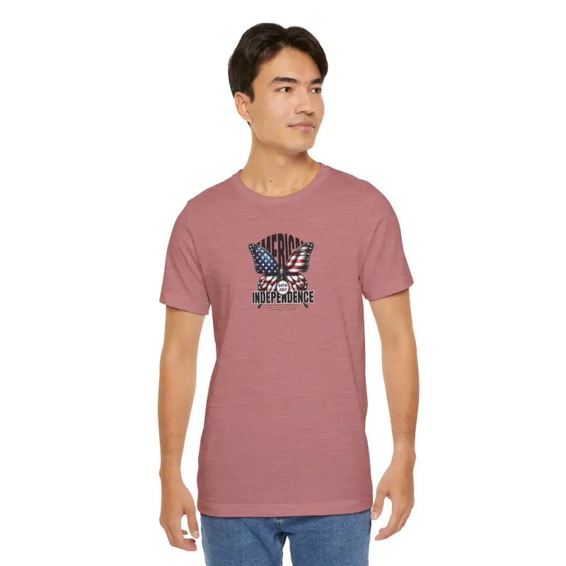 Unisex Jersey Fit Patriotic Tee - 4th of July - DipaliZ