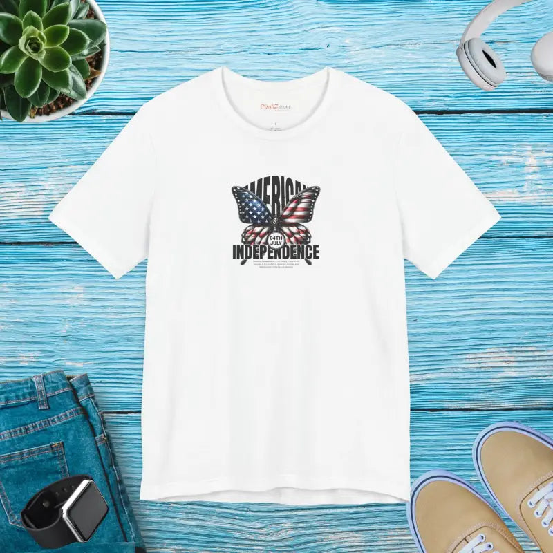 Unisex Jersey Fit Patriotic Tee - 4th of July - DipaliZ