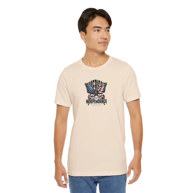 Unisex Jersey Fit Patriotic Tee - 4th of July - DipaliZ