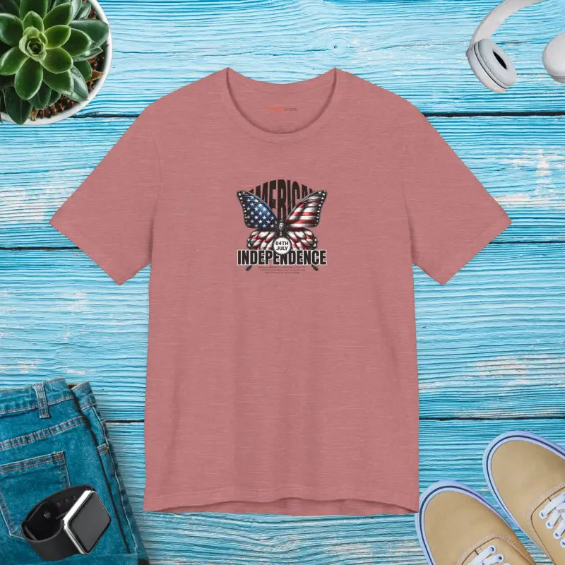 Unisex Jersey Fit Patriotic Tee - 4th of July - DipaliZ