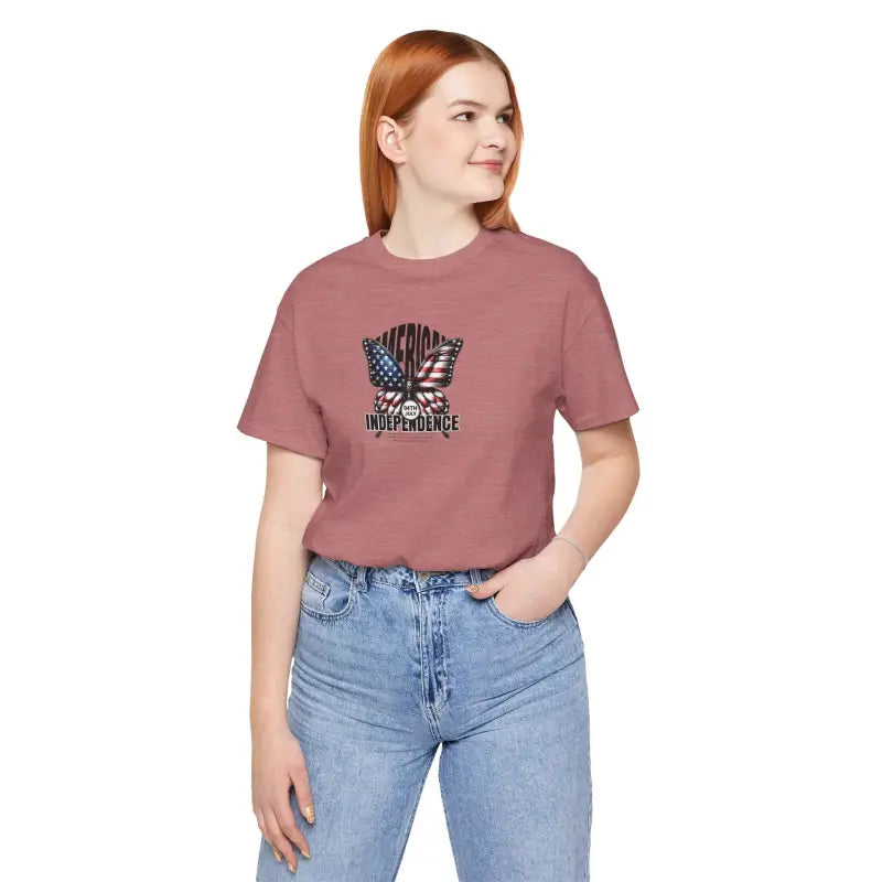 Unisex Jersey Fit Patriotic Tee - 4th of July - DipaliZ