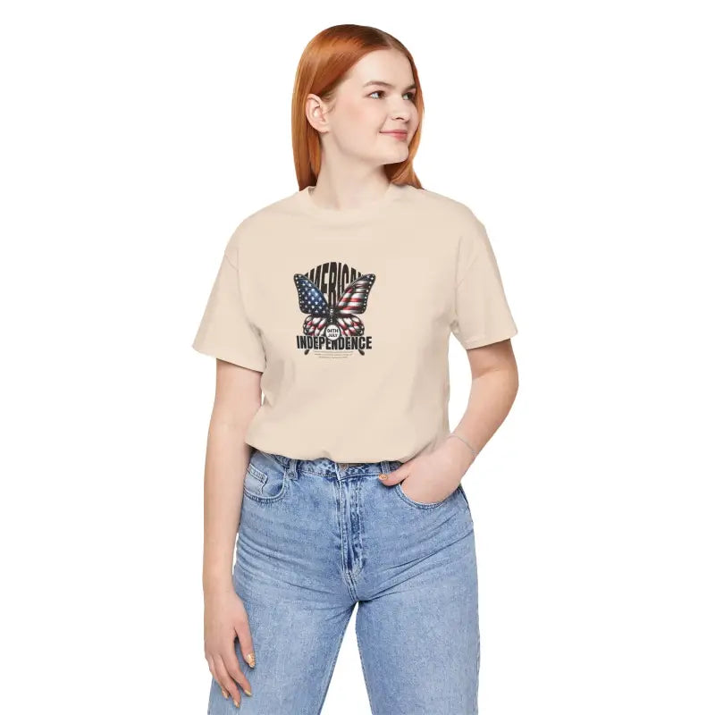Unisex Jersey Fit Patriotic Tee - 4th of July - DipaliZ