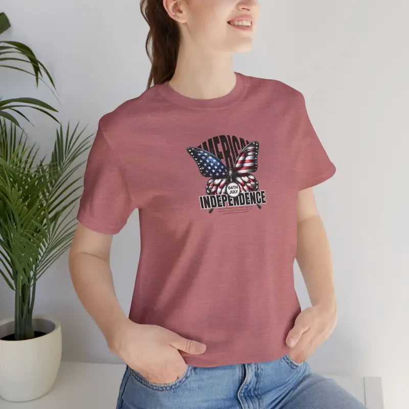 Unisex Jersey Fit Patriotic Tee - 4th of July - DipaliZ