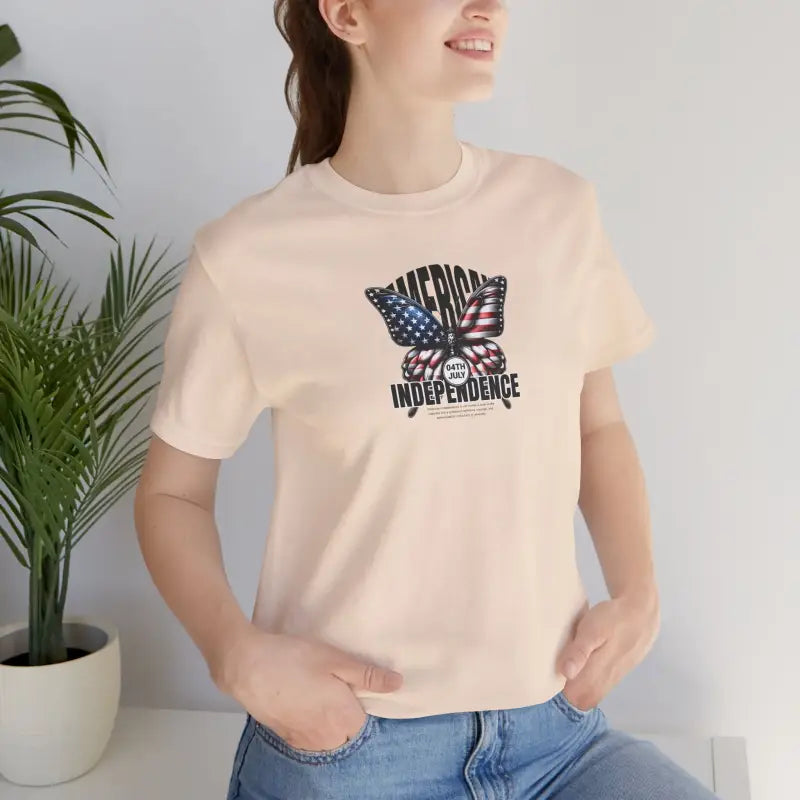Unisex Jersey Fit Patriotic Tee - 4th of July - DipaliZ