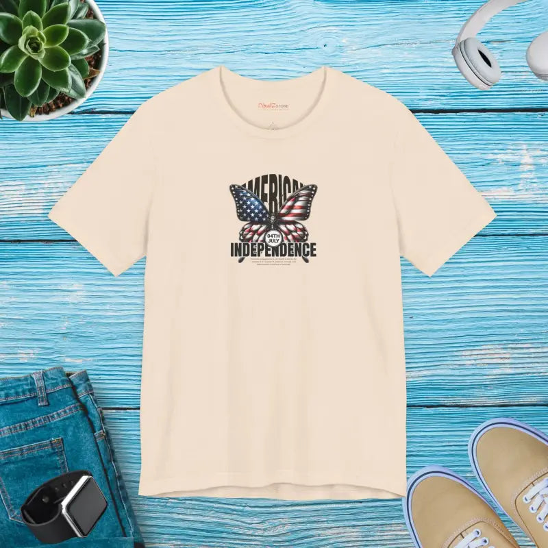 Unisex Jersey Fit Patriotic Tee - 4th of July - DipaliZ