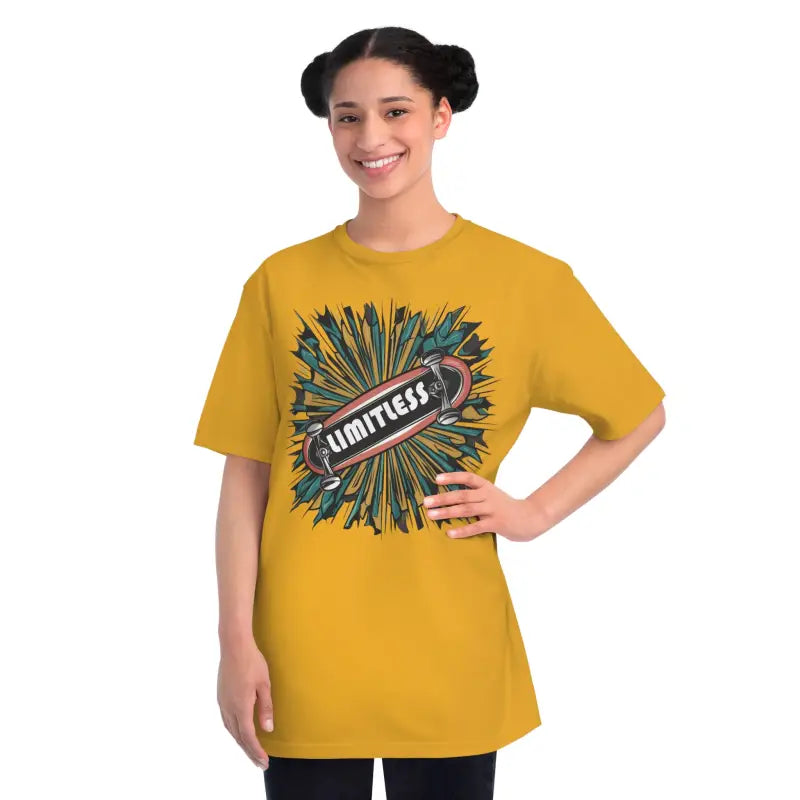 Limitless Graphic Cotton Tee - Organic Adventure Wear - DipaliZ
