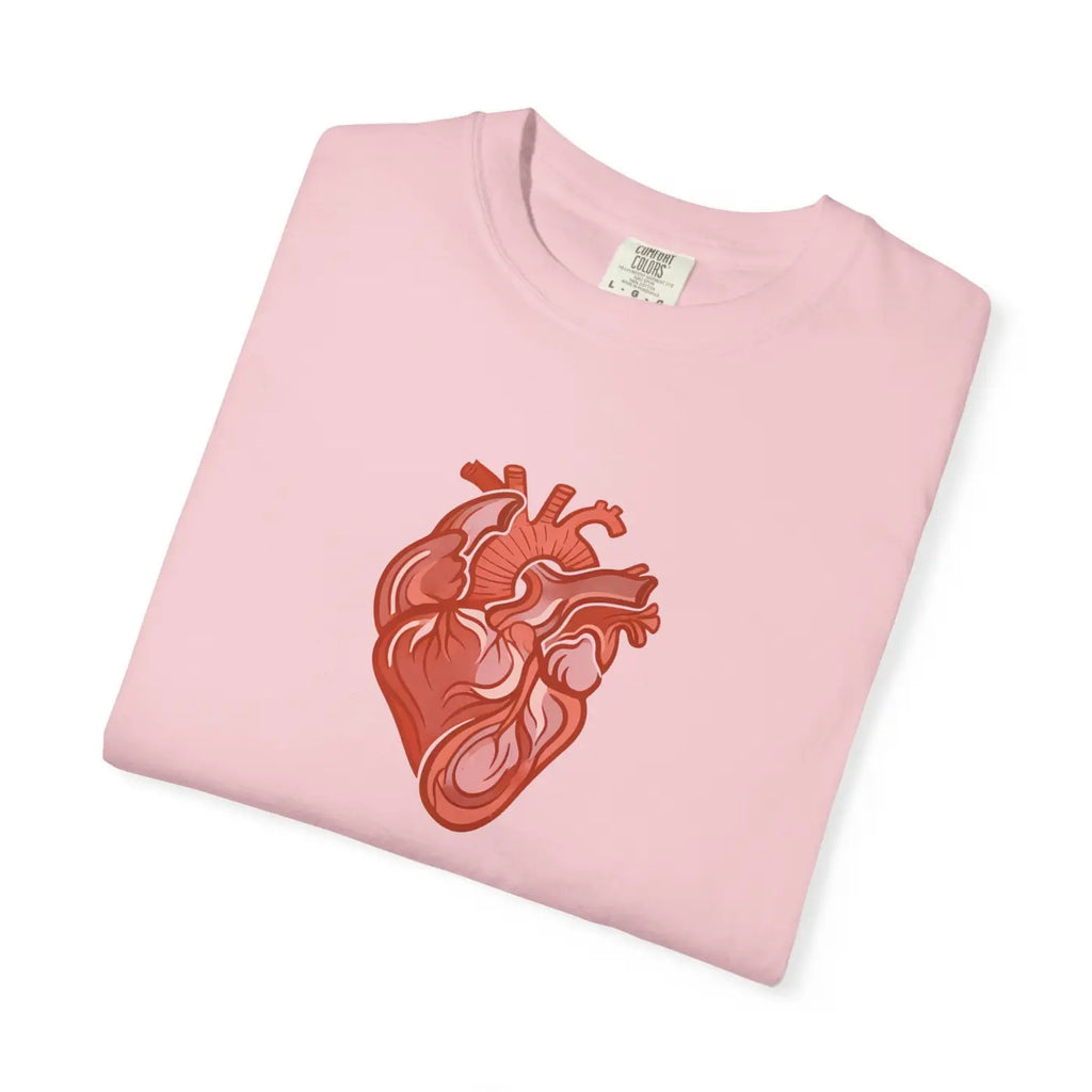 Anatomical Heart Graphic Tee - Low Heat Garment Dyed Cotton - DipaliZ
