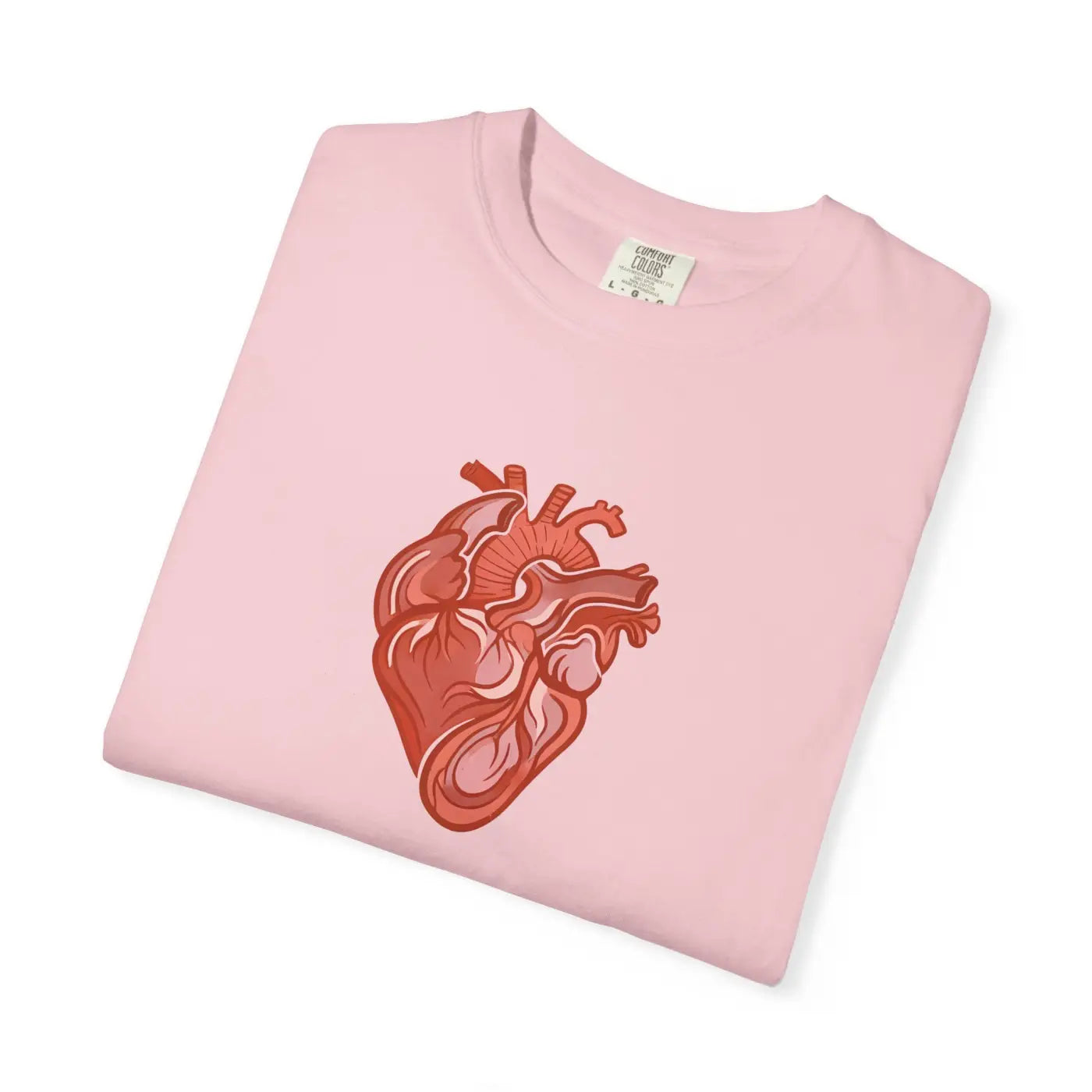 Anatomical Heart Graphic Tee - Low Heat Garment Dyed Cotton - DipaliZ