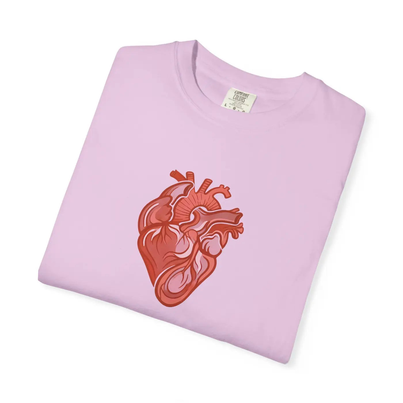 Anatomical Heart Graphic Tee - Low Heat Garment Dyed Cotton - DipaliZ