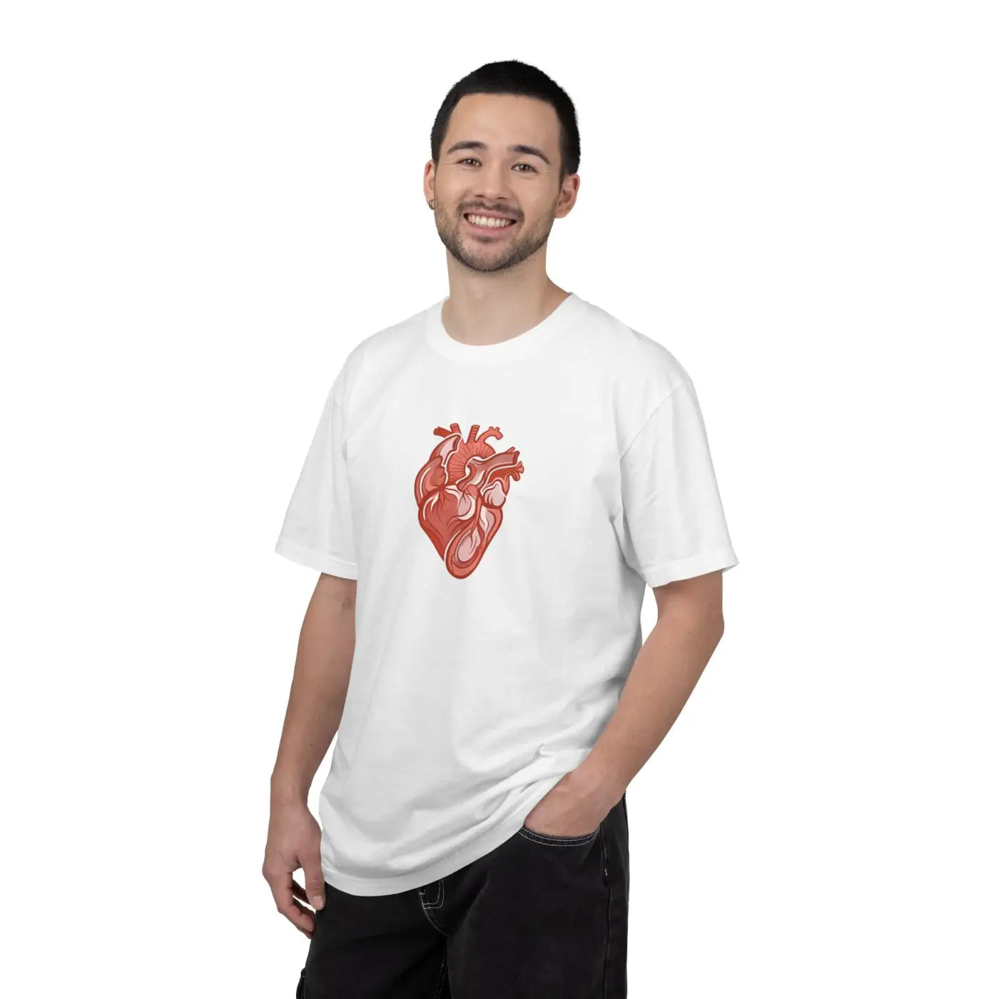 Anatomical Heart Graphic Tee - Low Heat Garment Dyed Cotton - DipaliZ