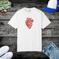 Anatomical Heart Graphic Tee - Low Heat Garment Dyed Cotton - DipaliZ