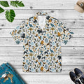 Hawaiian Camp Shirt - Vibrant All-Over Bold Nature Prints - DipaliZ