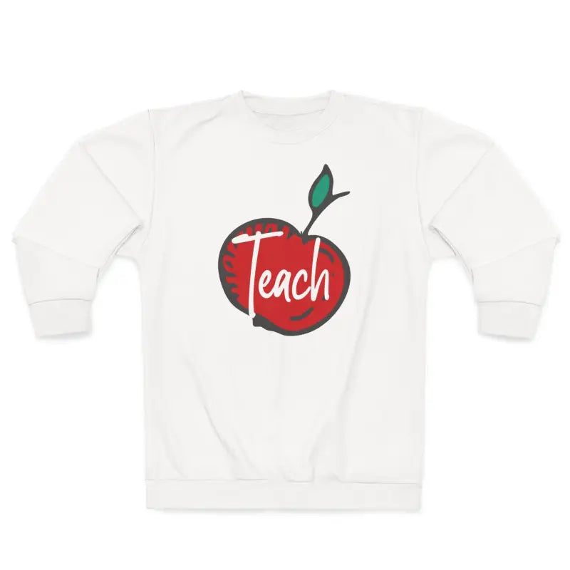 Custom Cut Text Teach Unisex Sweatshirt - Bold Print - DipaliZ