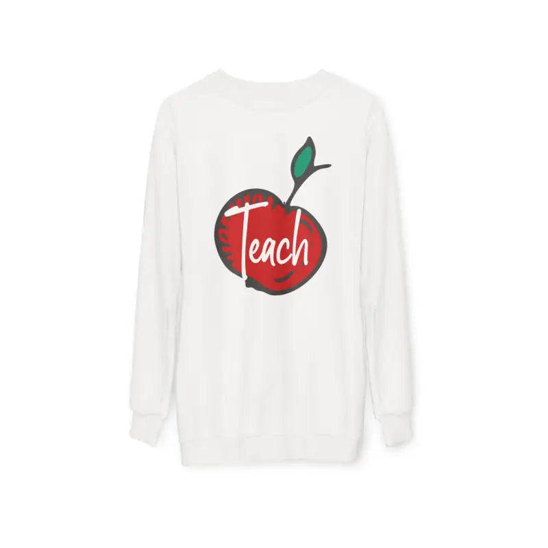 Custom Cut Text Teach Unisex Sweatshirt - Bold Print - DipaliZ