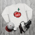 Custom Cut Text Teach Unisex Sweatshirt - Bold Print - DipaliZ