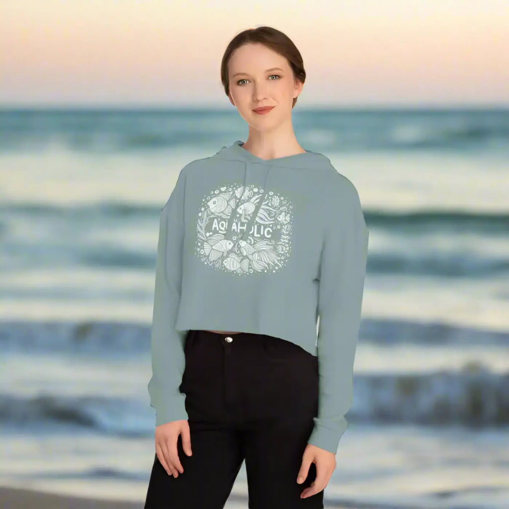Holic Cropped Hoodie - Beach Vibes Comfort - DipaliZ
