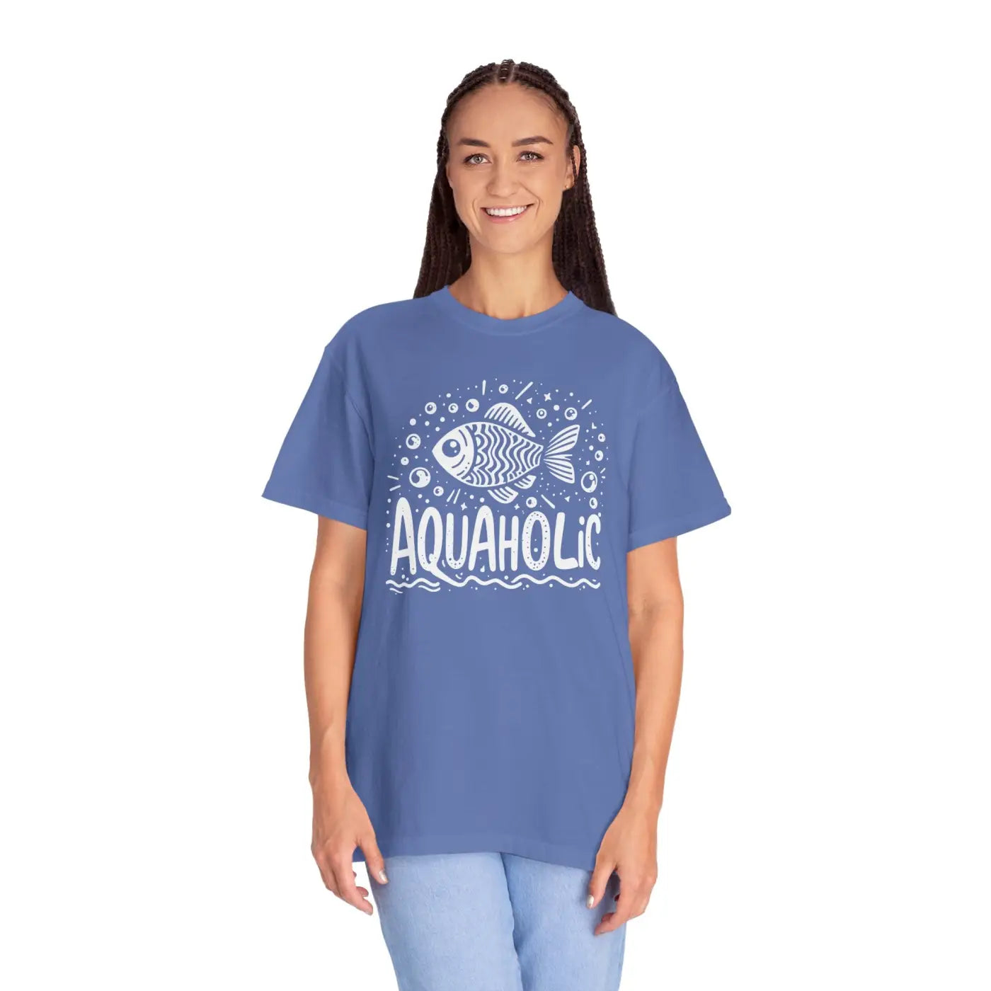 Aquaholic Fish Unisex Tee - Bold Water Lovers - DipaliZ