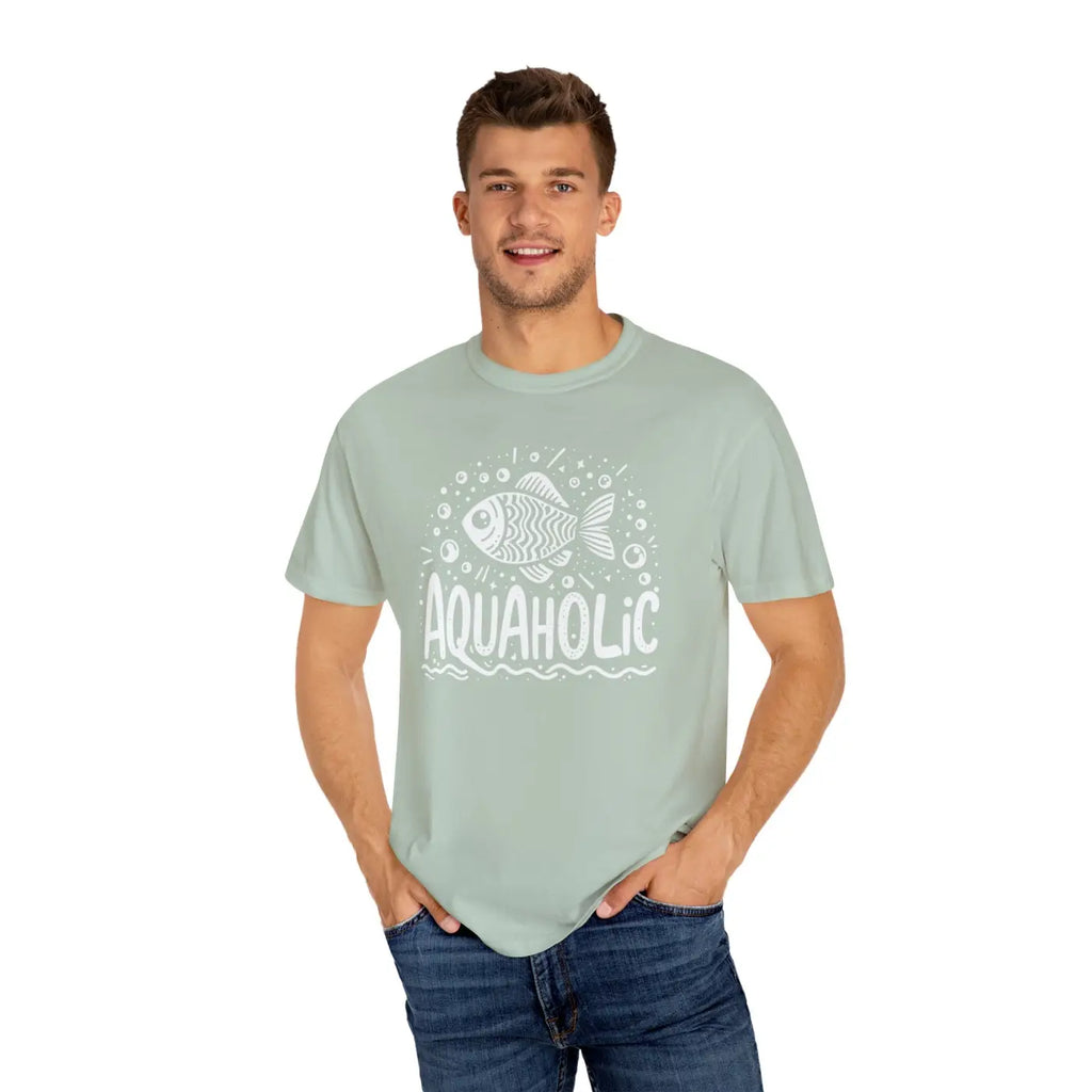 Aquaholic Fish Unisex Tee - Bold Water Lovers - DipaliZ