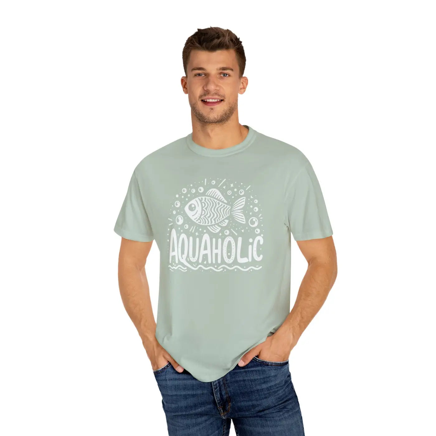 Aquaholic Fish Unisex Tee - Bold Water Lovers - DipaliZ
