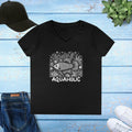Aquaholic Ladies V-Neck T-Shirt - Elevates Everyday Style - DipaliZ