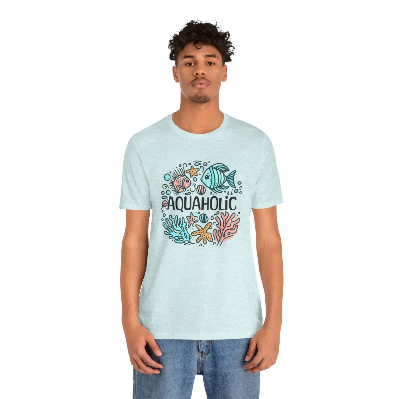 Aquaholic Unisex T-Shirt - Ocean Enthusiasts Beach Lovers - DipaliZ