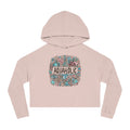 Cropped Hooded Sweatshirt - Beach Vibe Pastel Style - DipaliZ