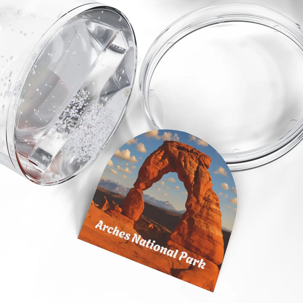 Arches National Park Snow Globe - Winter Wonderland Scene - DipaliZ