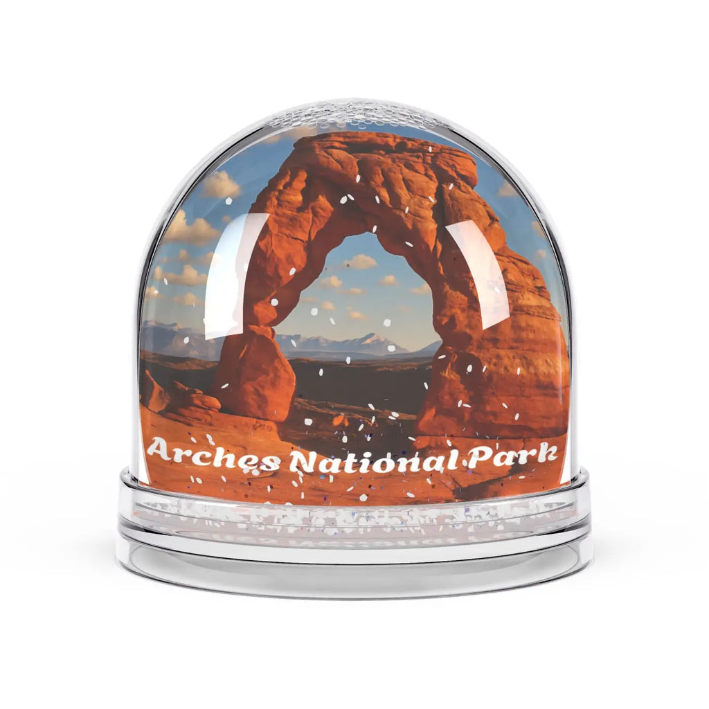 Arches National Park Snow Globe - Winter Wonderland Scene - DipaliZ