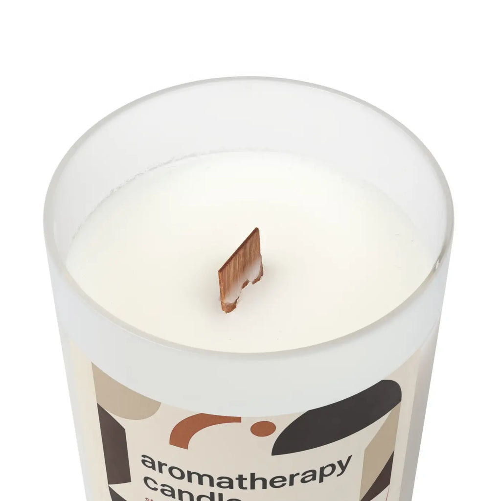Frosted Glass Aromatherapy Candle - Stress Relief Glow - DipaliZ