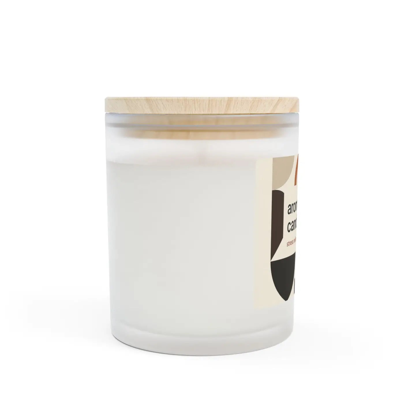 Frosted Glass Aromatherapy Candle - Stress Relief Glow - DipaliZ