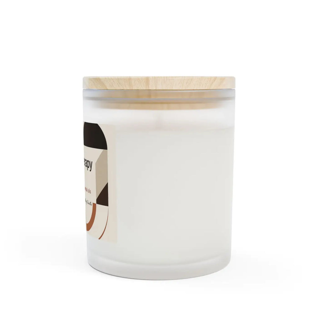 Frosted Glass Aromatherapy Candle - Stress Relief Glow - DipaliZ