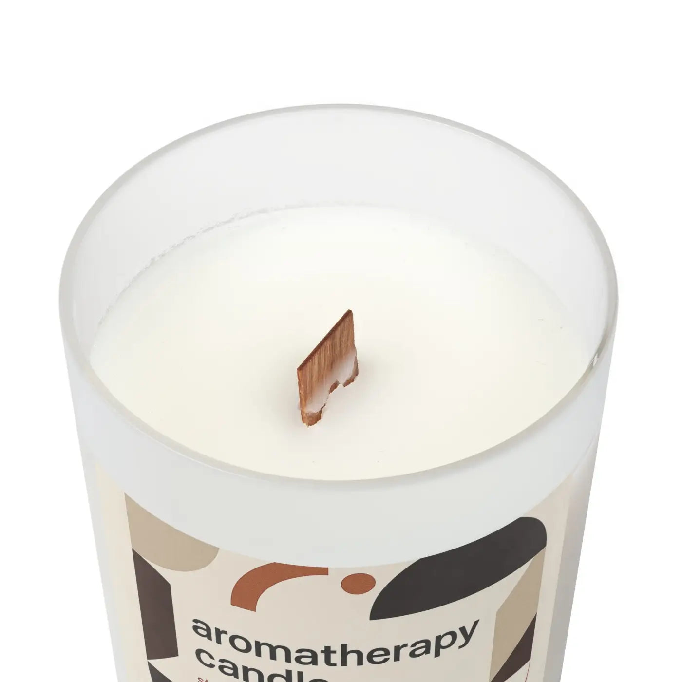 Frosted Glass Aromatherapy Candle - Stress Relief Glow - DipaliZ