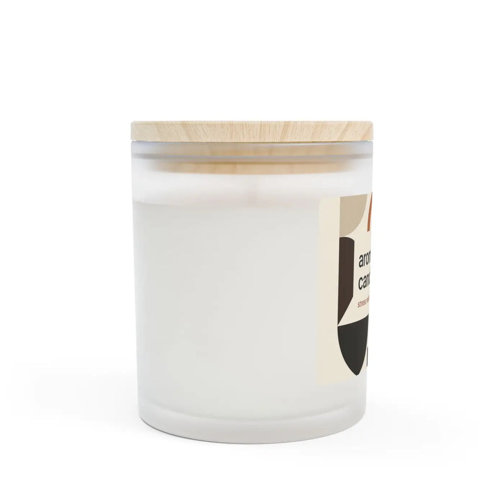 Frosted Glass Aromatherapy Candle - Stress Relief Glow - DipaliZ
