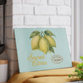 Premium Artisan Lemon Glass Cutting Board - Vibrant Citrus - DipaliZ
