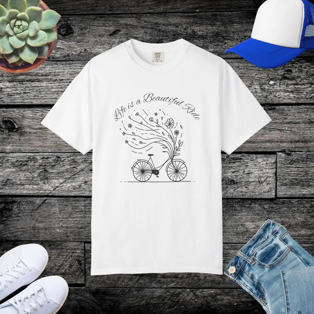 Artistic Bicycle Graphic Tee - Unisex Comfort Style - DipaliZ