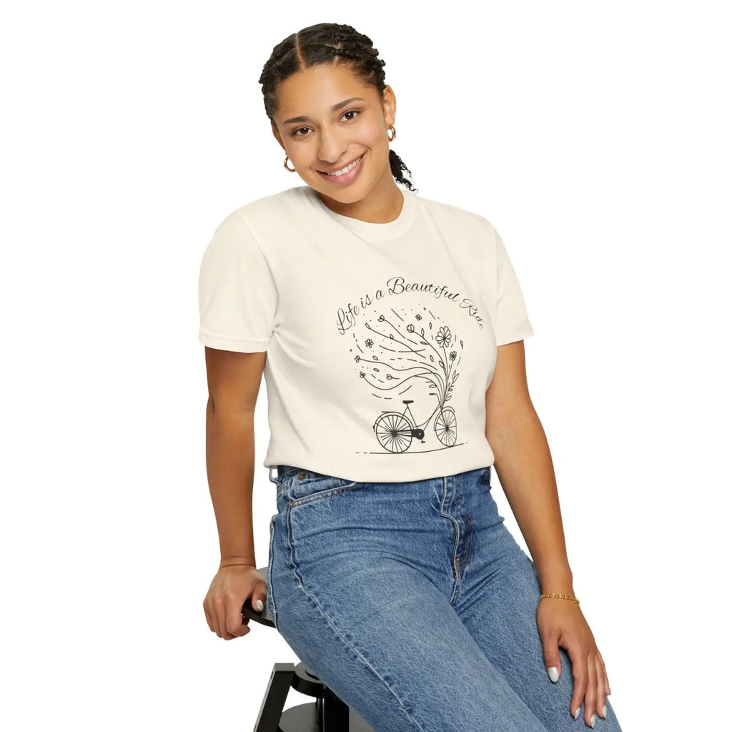 Artistic Bicycle Graphic Tee - Unisex Comfort Style - DipaliZ
