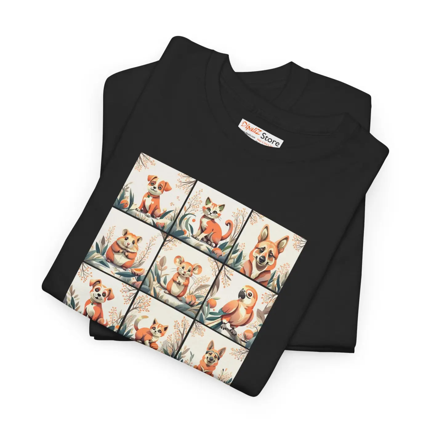 Vibrant Unisex Heavy Cotton Tee - Comfort and Style - DipaliZ