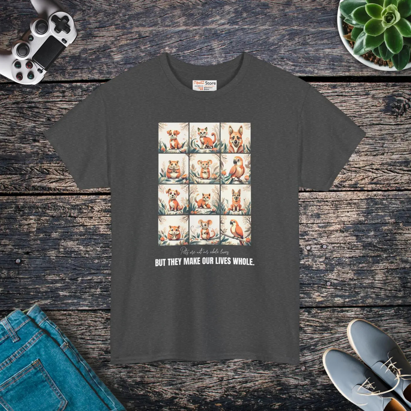 Vibrant Unisex Heavy Cotton Tee - Comfort and Style - DipaliZ