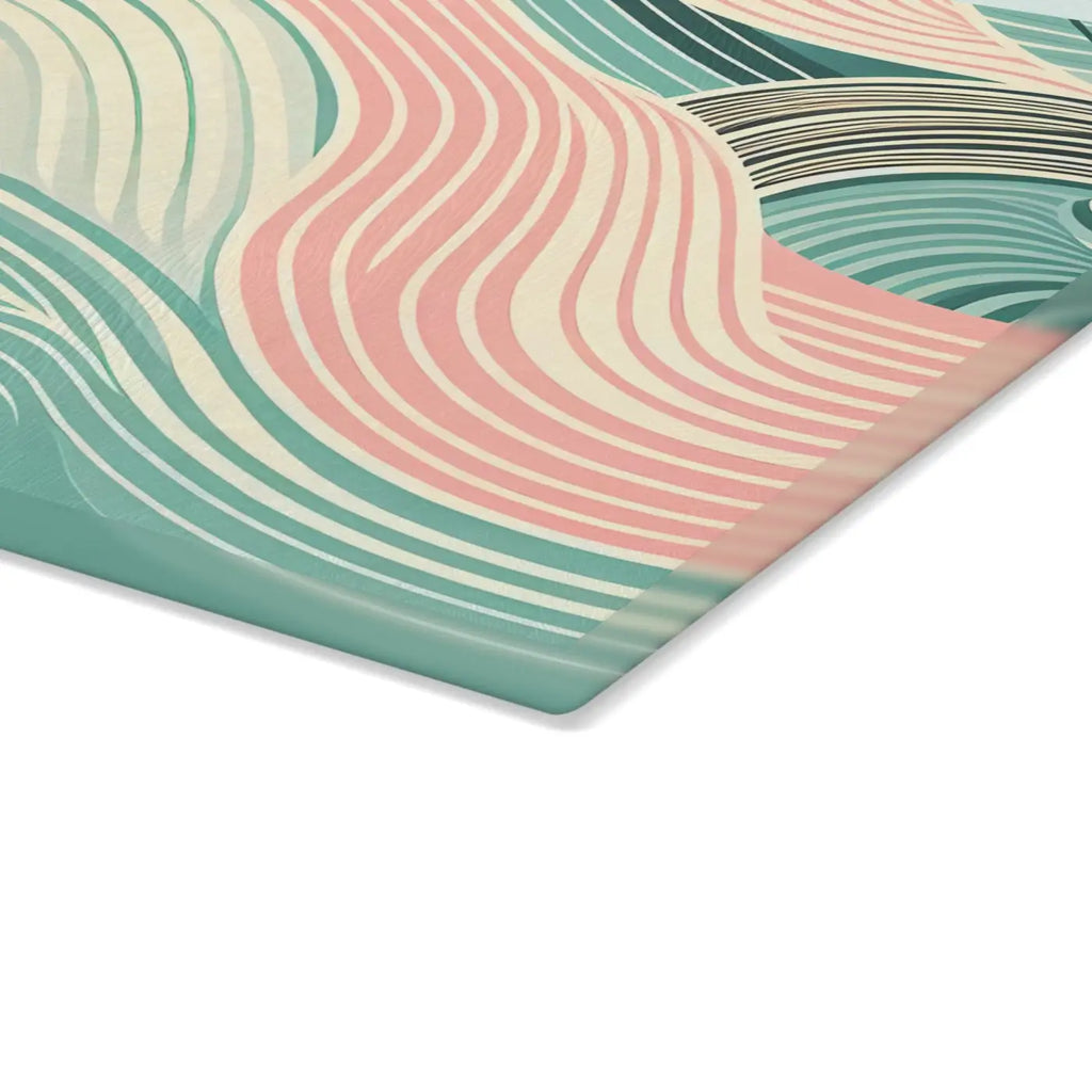 Artistic Waves Glass Cutting Board - Kitchen Décor - DipaliZ