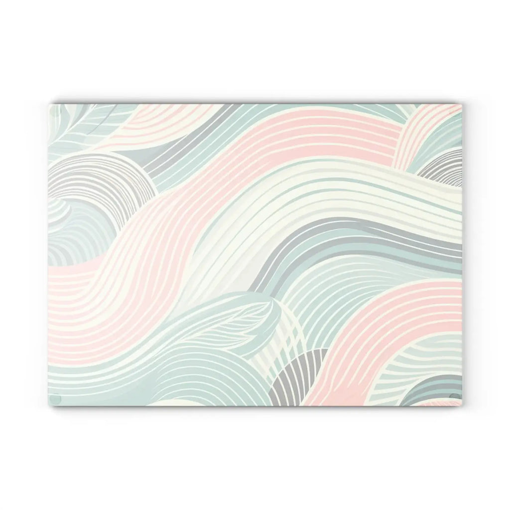 Artistic Waves Glass Cutting Board - Kitchen Décor - DipaliZ