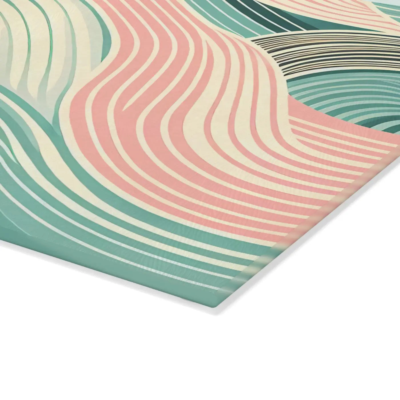 Artistic Waves Glass Cutting Board - Kitchen Décor - DipaliZ