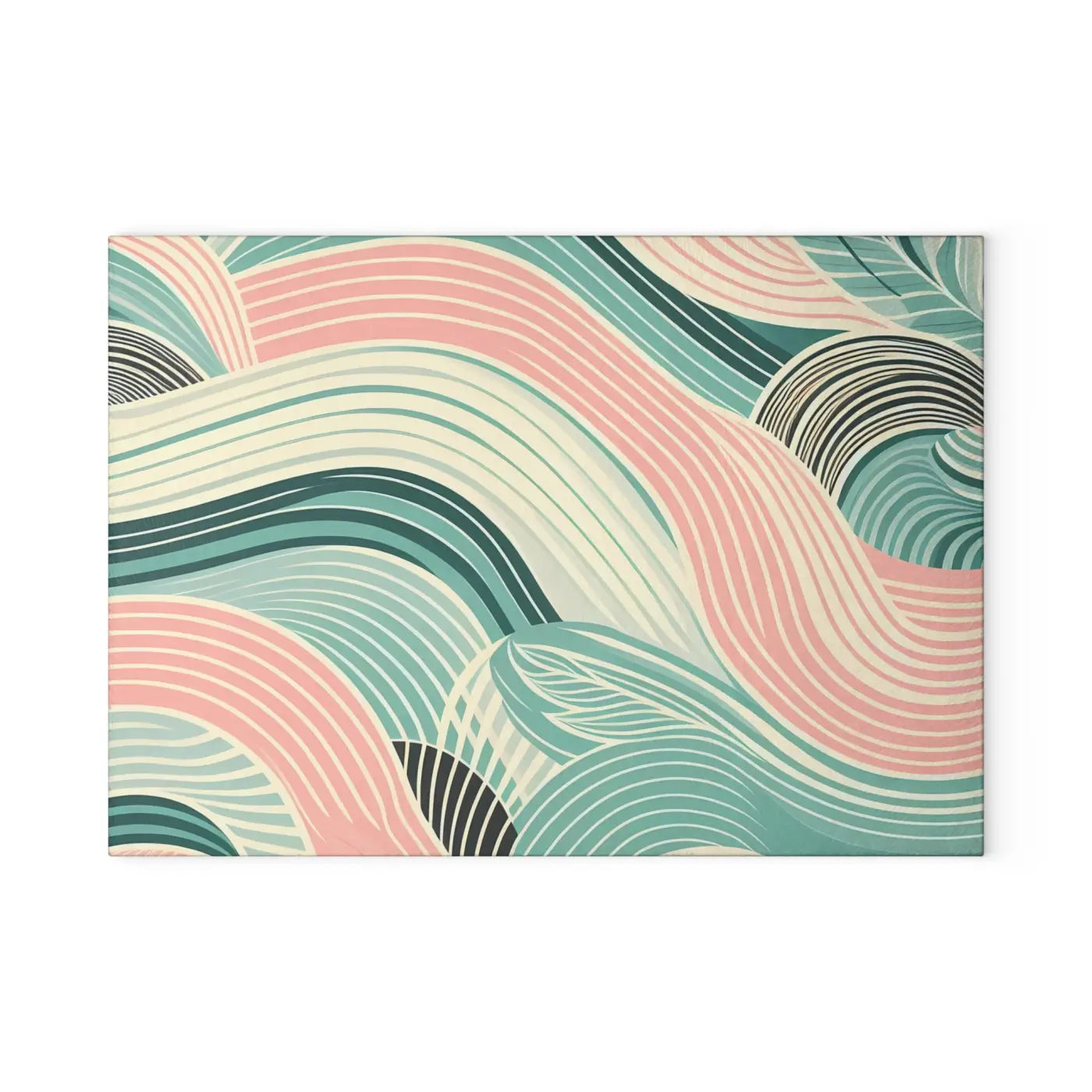 Artistic Waves Glass Cutting Board - Kitchen Décor - DipaliZ