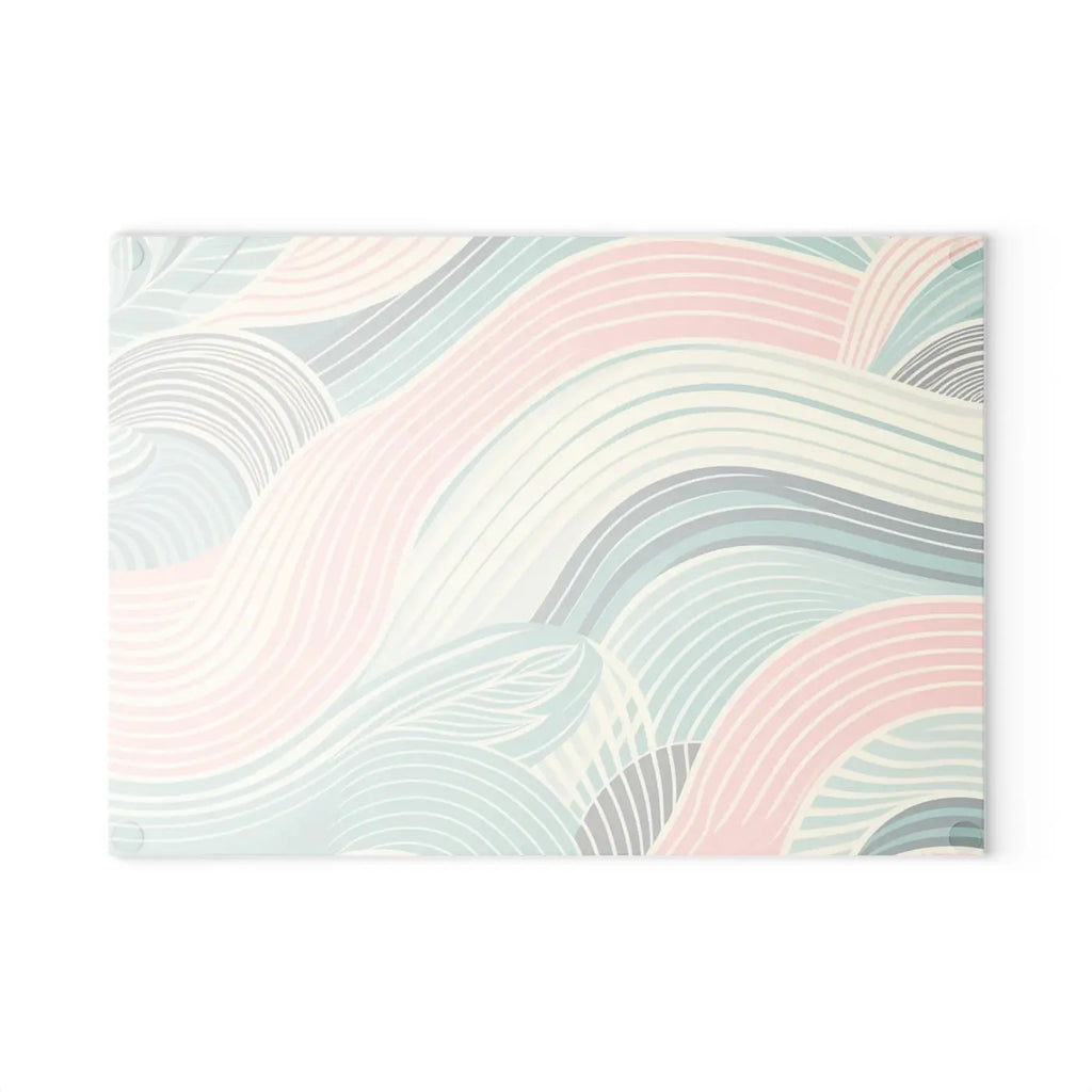 Artistic Waves Glass Cutting Board - Kitchen Décor - DipaliZ