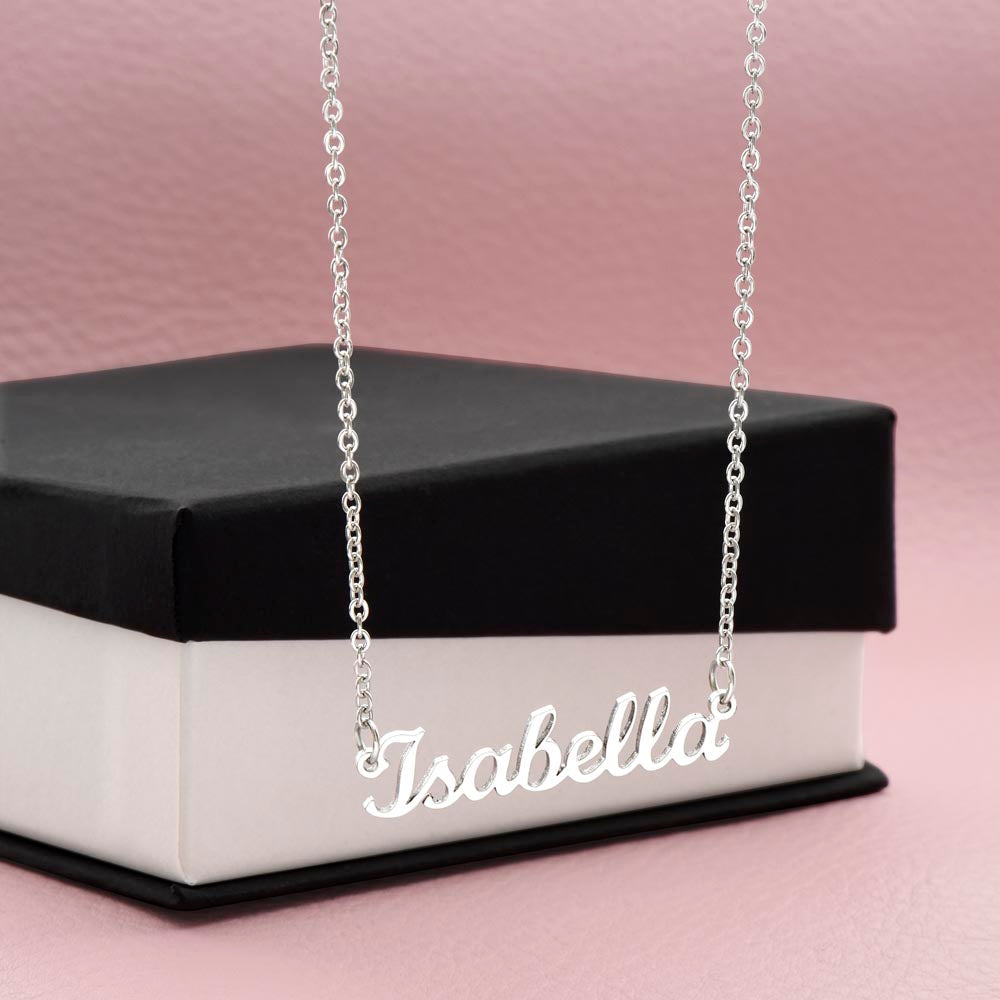 Honorific Signature Name Necklace