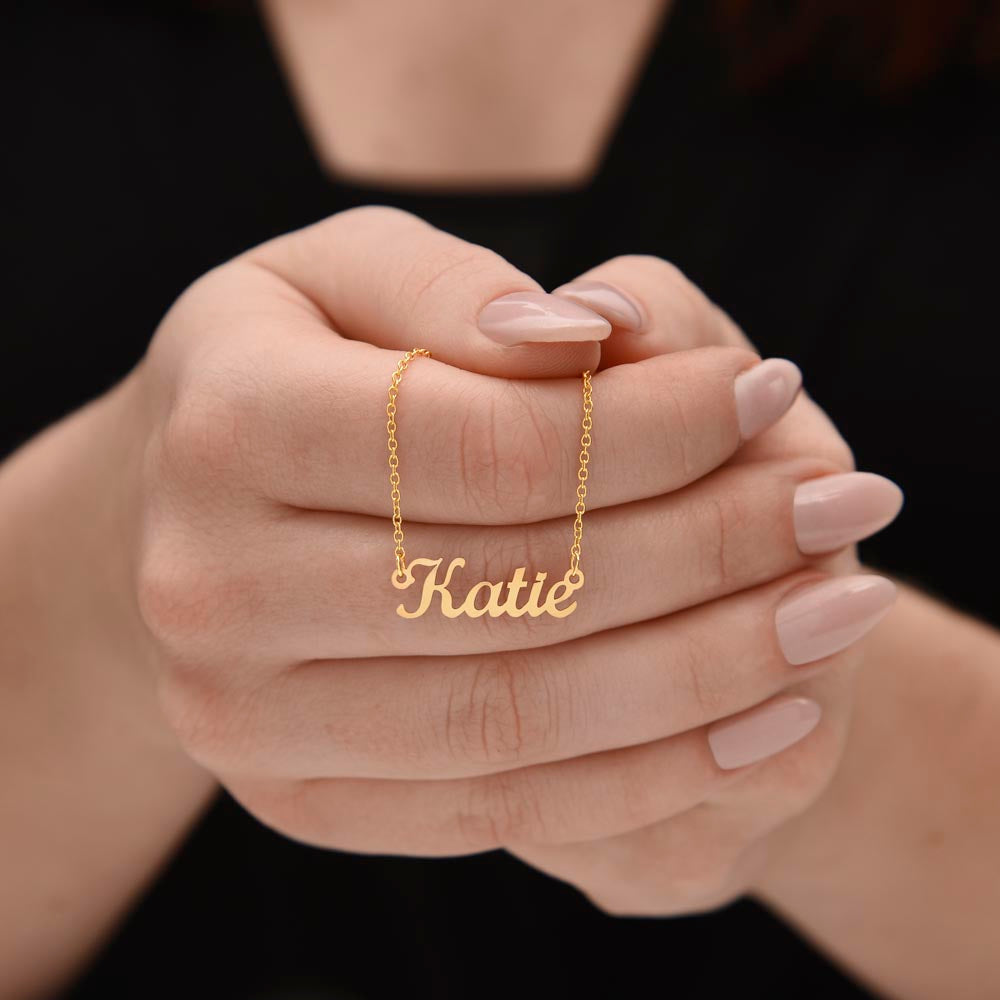 Honorific Signature Name Necklace