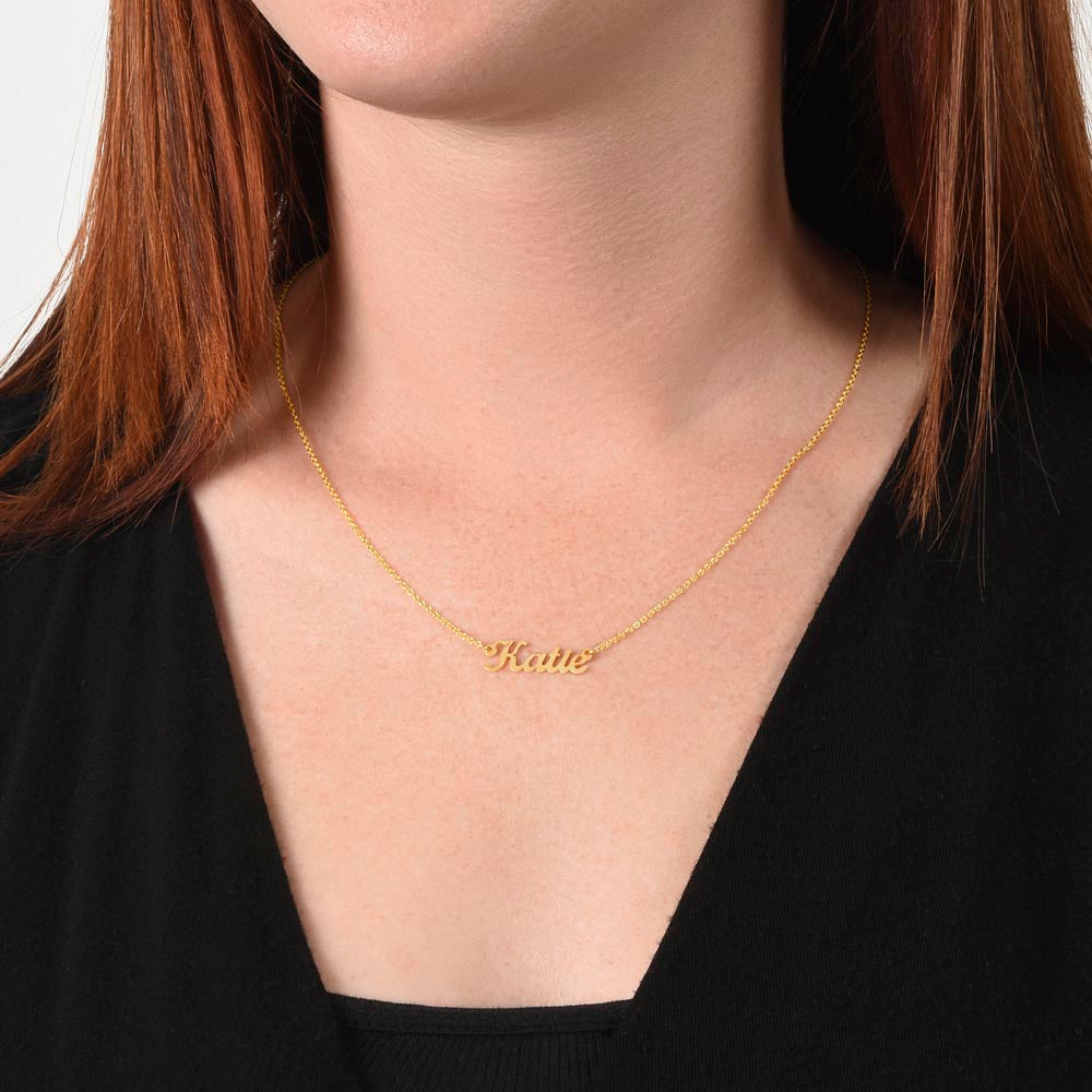 Honorific Signature Name Necklace