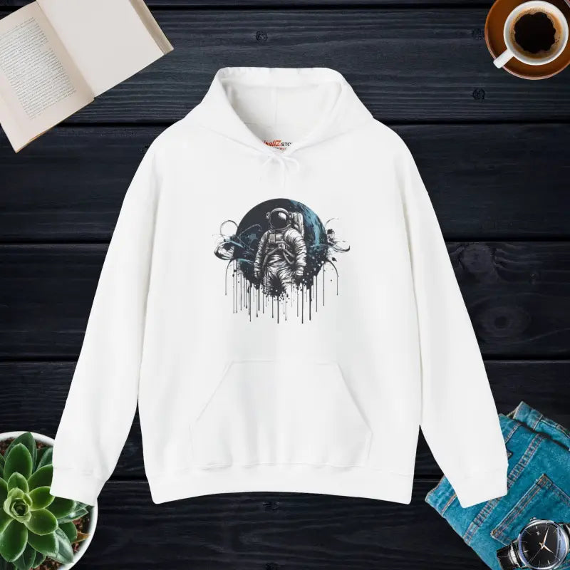 Astronaut In Space Hoodie - Cosmic Eco-Friendly Gift - DipaliZ