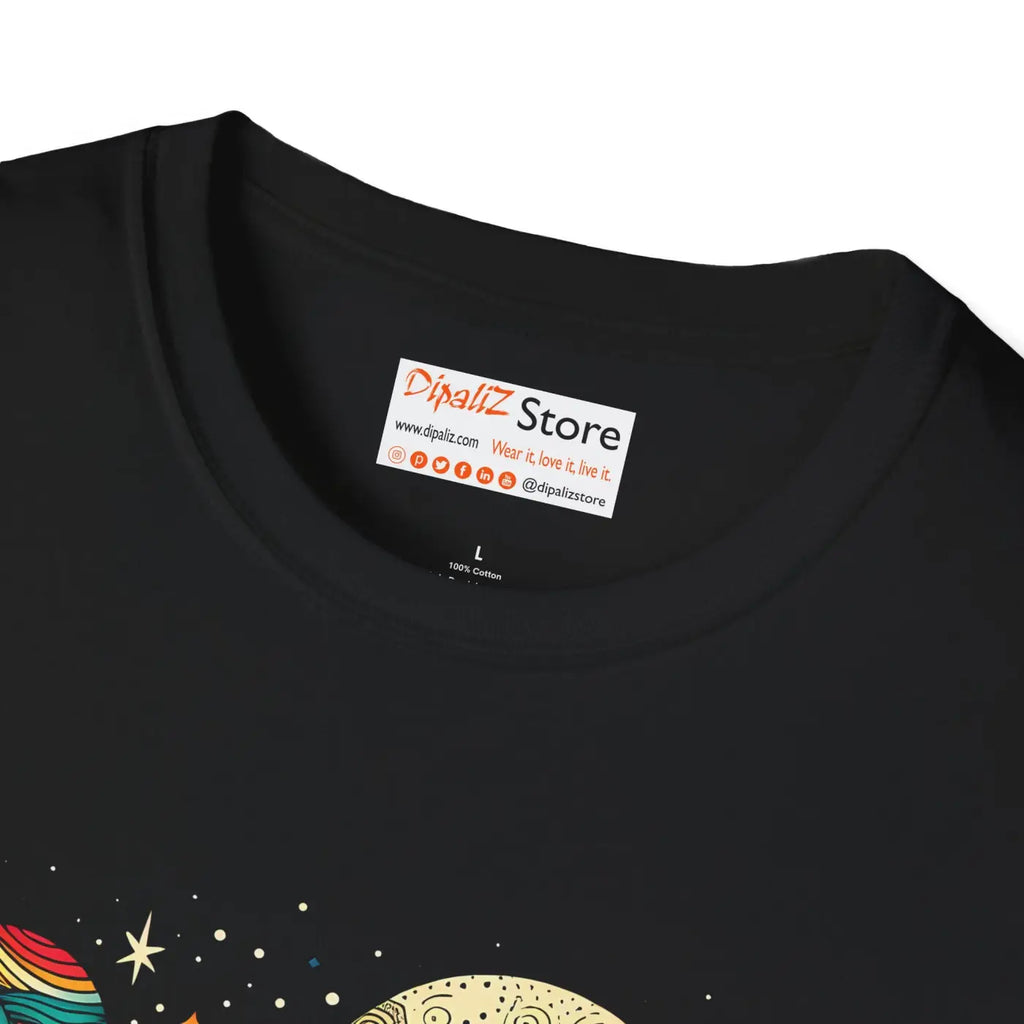 Galactic Cosmos Unisex Softstyle Tee - Ring-Spun Cotton - DipaliZ