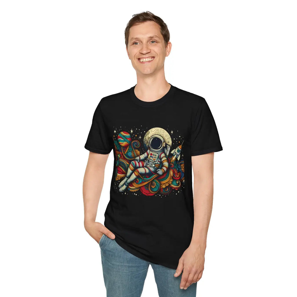 Galactic Cosmos Unisex Softstyle Tee - Ring-Spun Cotton - DipaliZ